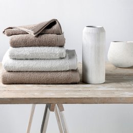 Como Shower Towel 70 x 140 cm - White Smoke
