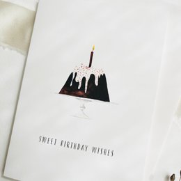 Tarjeta de felicitación · Dulces deseos de cumpleaños