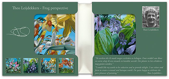 Card folder - Theo Leijdekkers, Frog perspective