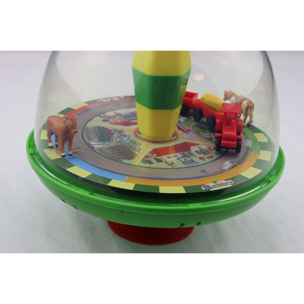 Bauernhof Panorama-Kreisel für Kinder, mit Sound und beweglichen Elementen, Ø 19 cm