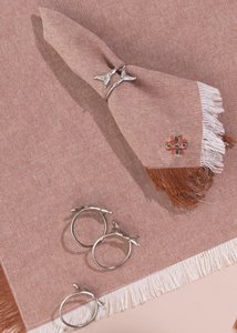 Meerjungfrau-Serviettenringe – Silber