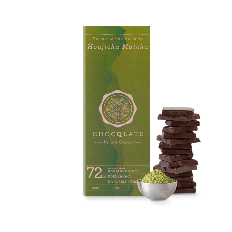 CHOCQLATE organic chocolate Hojicha MATCHA