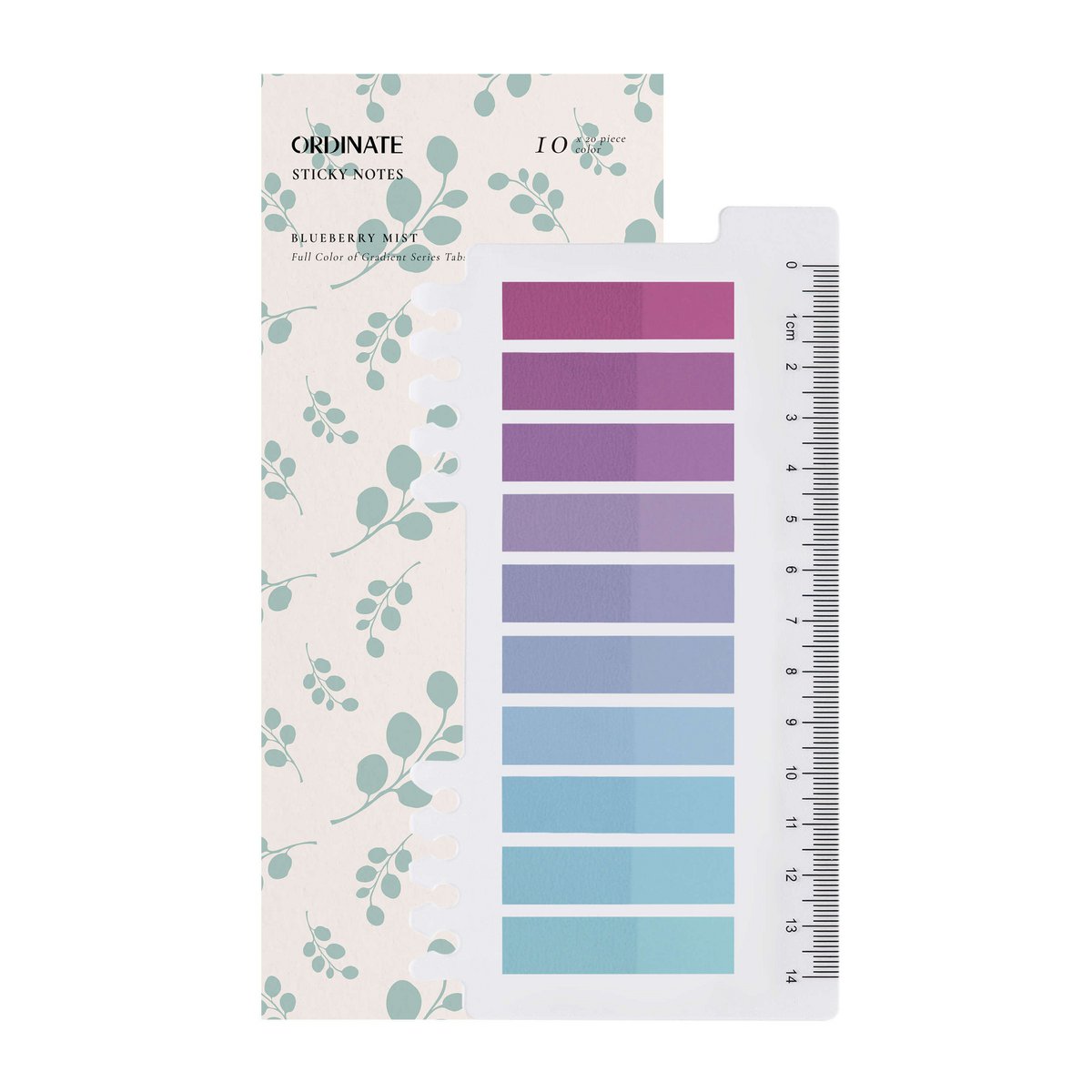 Blueberry Mist | Sticky Notes | Ordinate Transparent Haftnotizen | Seitenmarkierer | Ästhetischer Post it| Haftstreifen|