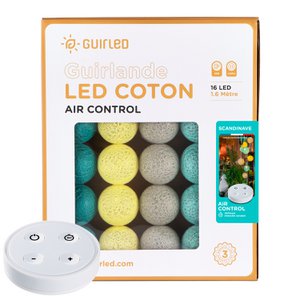 Scandinavische op afstand bedienbare USB LED katoenen bal lichtslinger