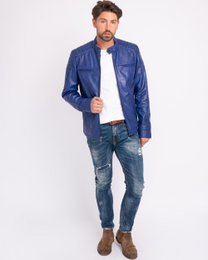 Hobbs │ Veste de moto en cuir masculin