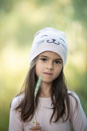 Bonnet fille KITTY POWDER PINK