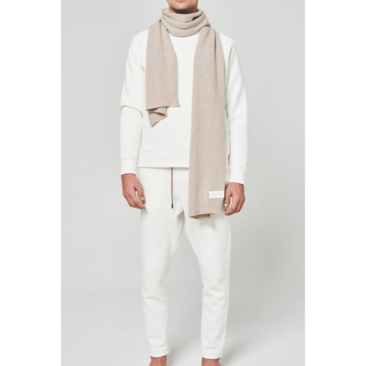 Kaschmirschal uni Beige