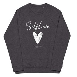 Økologisk sweatshirt SELF LOVE Unisex økologisk raglan sweatshirt
