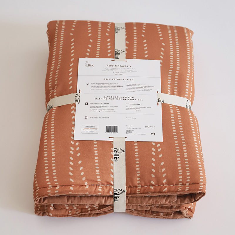 NEPO TERRACOTTA bohemian print baby rest mat