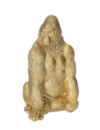Decorative golden resin gorilla H23x16x13