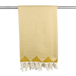 Hammam towel organic cotton Kestane mustard yellow