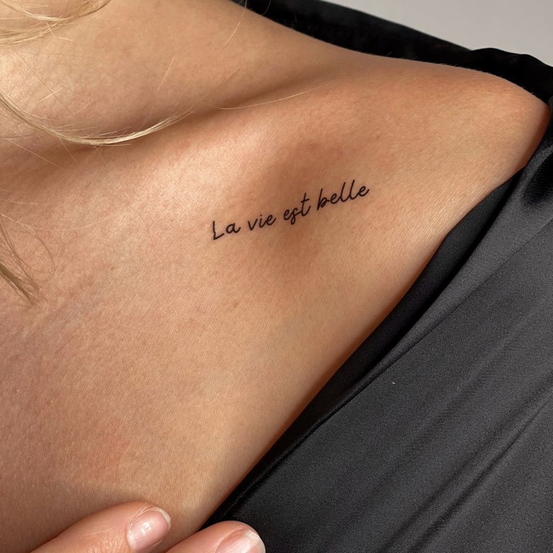 Temporary tattoo Sioou - Life is beautiful x5