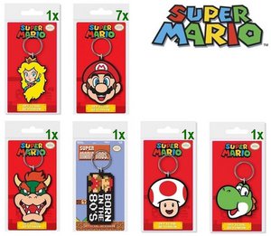 Super Mario 2D PVC Schlüsselanhänger 6,5 x 12 cm (12)