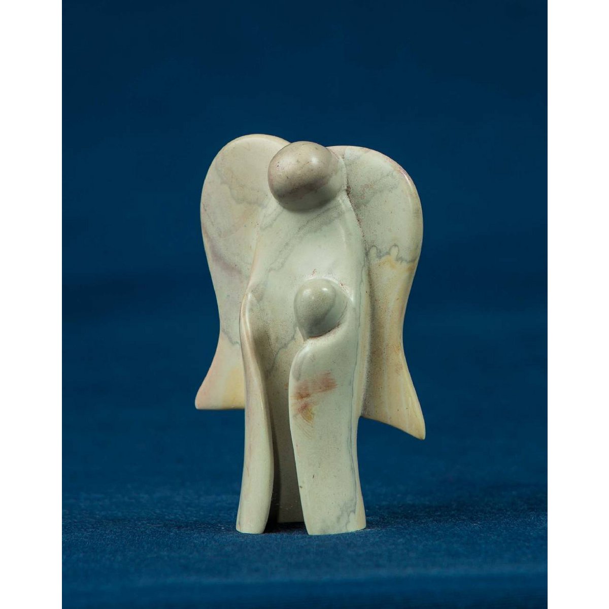 145 angel with baby med. - Soapstone