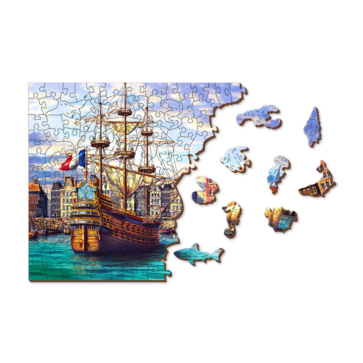 Puzzle - Vecchie Navi In Porto