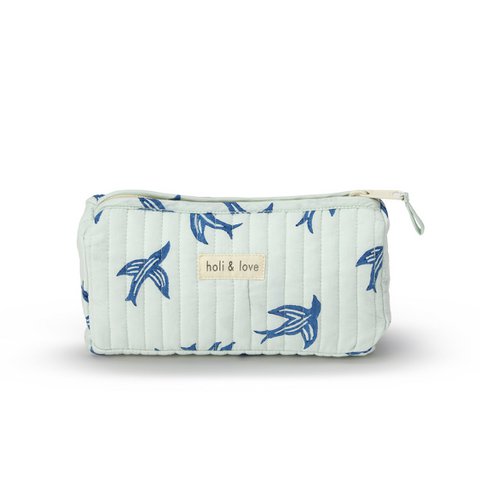 Federmäppchen - Blauer Vogel