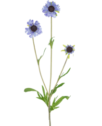 Artificial flower Scabiosa 63 cm blue
