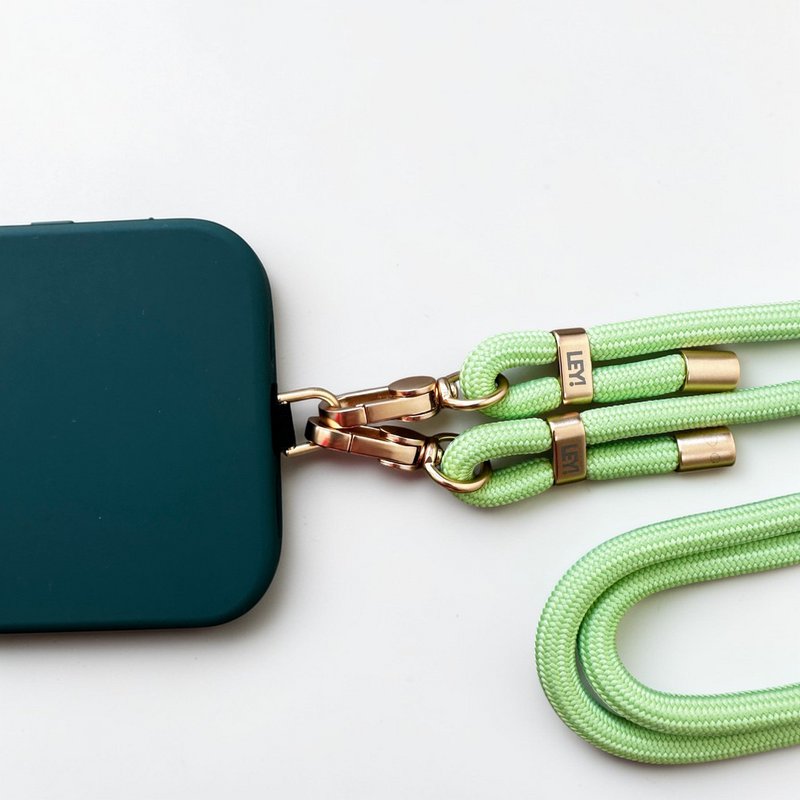 Mobile phone chain - pastel green MESSE