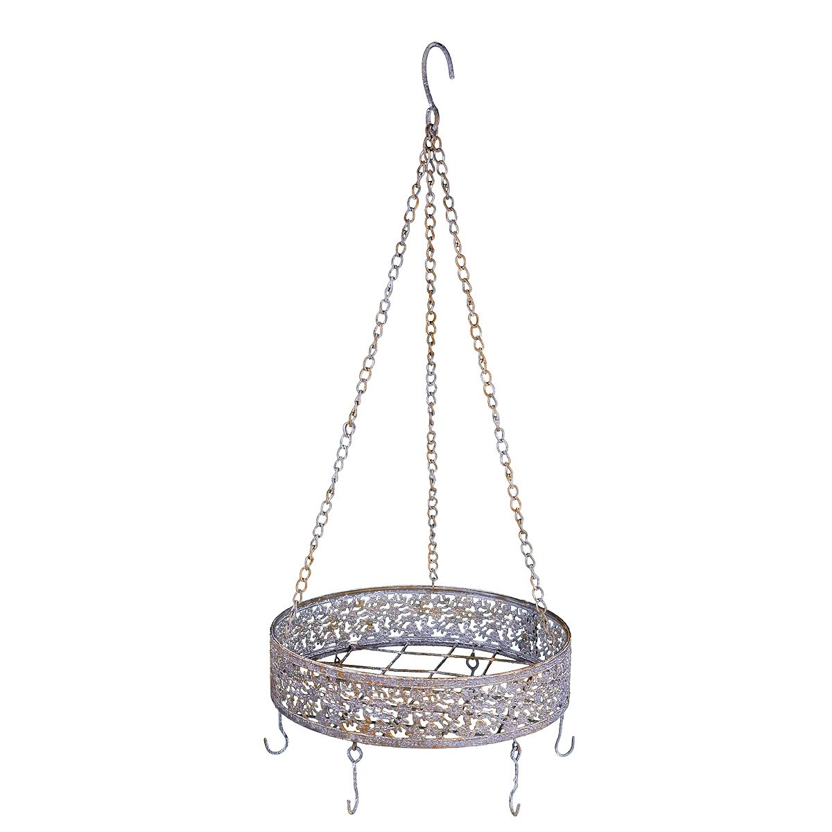 Decoratieve metalen hanger 22 cm - rond