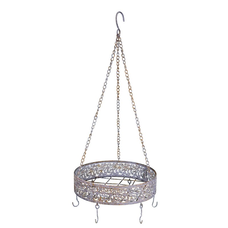 Percha decorativa de metal 22 cm - redonda