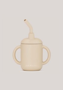 Silicone Sippy Cup - Oyster Beige