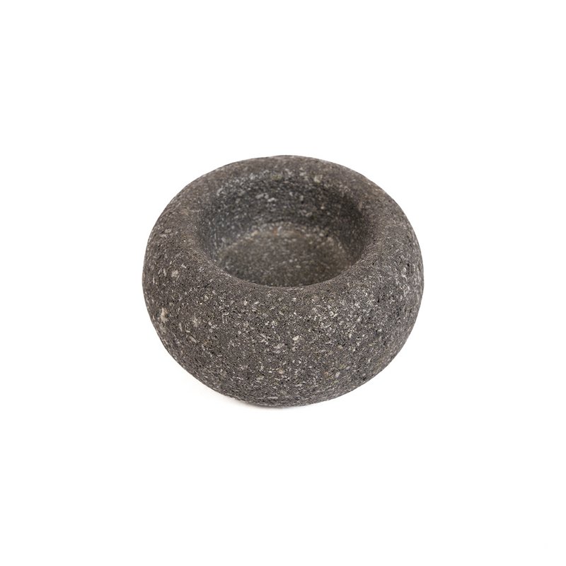 Lava Stone Bowl - Black - XS