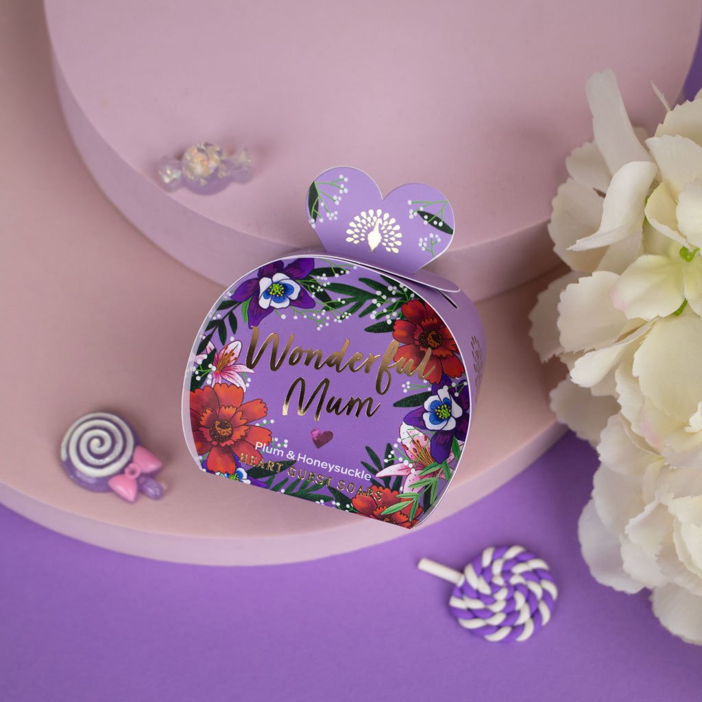 SAVON ANGLAIS C° 3x20g - Wonderful Mum - Prune & Chèvrefeuille