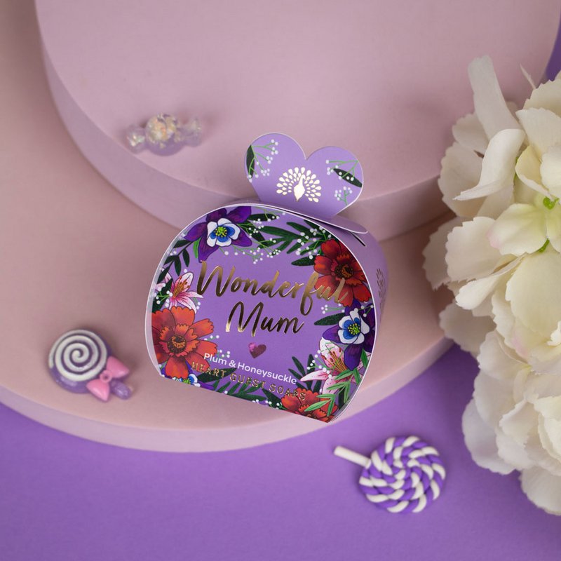 ENGELSK SÆBE C° 3x20g - Wonderful Mum - Blomme & Kaprifolier