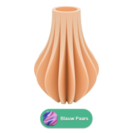 Wazon Aventa 3D - Wazon wydrukowany w 3D - Zrównoważony PLA - Nadaje się do sztucznych kwiatów