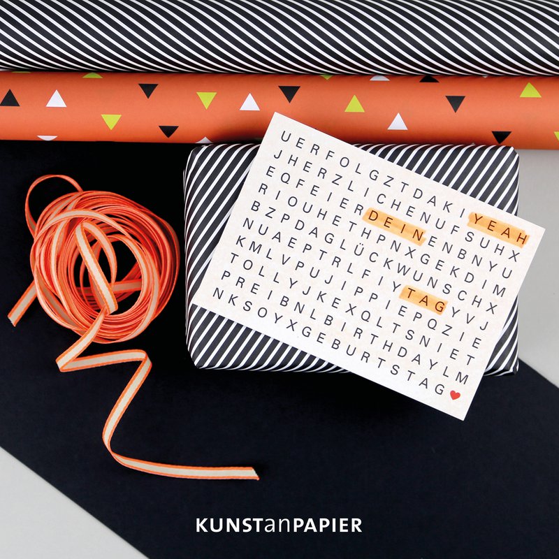 Geschenkpapier Streifen Quinn