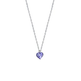 Blauwe kwarts ketting, bosbessenkwarts edelsteen, edelsteen hanger ketting op 925 sterling zilver