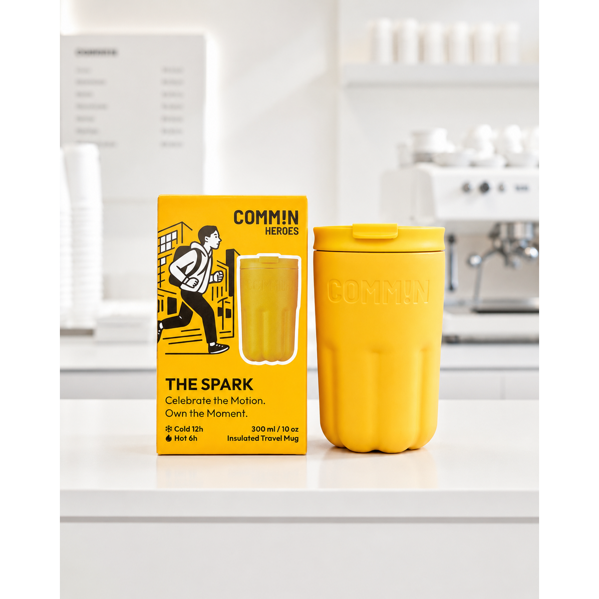 THE SPARK | Insulated Travel Mug | Pulse Yellow
