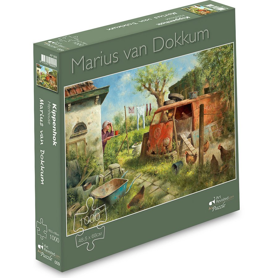 Puzzle - Kippenhok 48,5x68cm - 1000 Stk