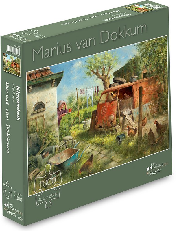 Puzzle - Kippenhok 48,5x68cm - 1000 Stk