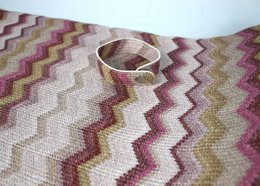 Tunk Runner Zigzag Wzór Pink 150 cm długą skórę syntetyczną