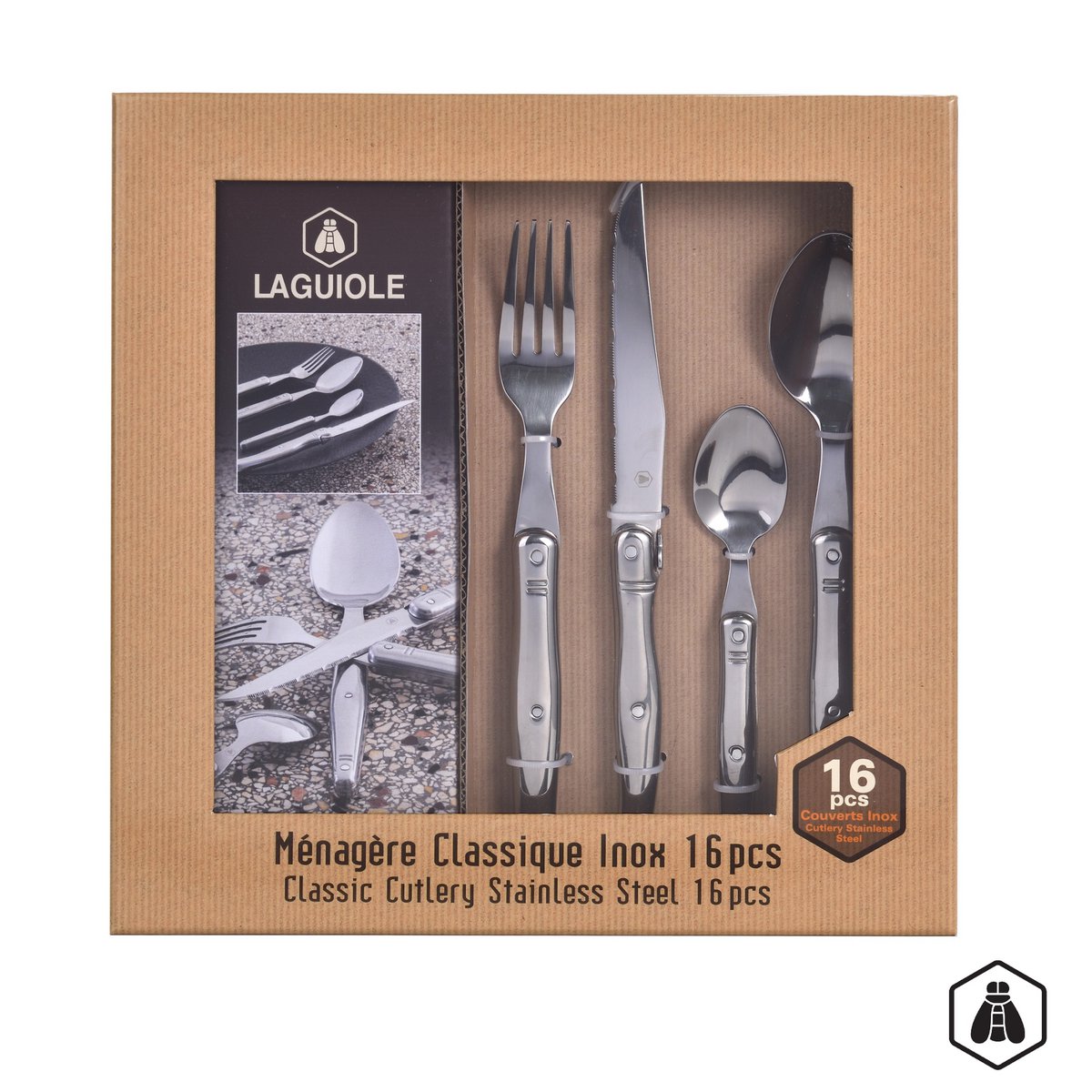 Ménagère inox 16 pièces
