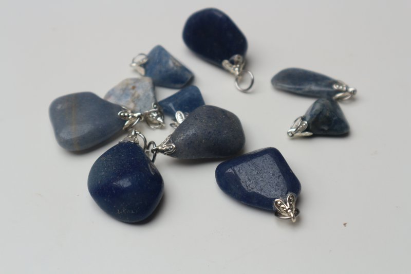 Blue quartz pendant