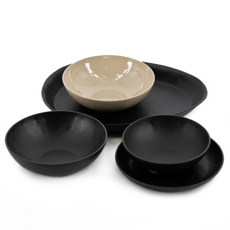 Bowl bowl hammered beige