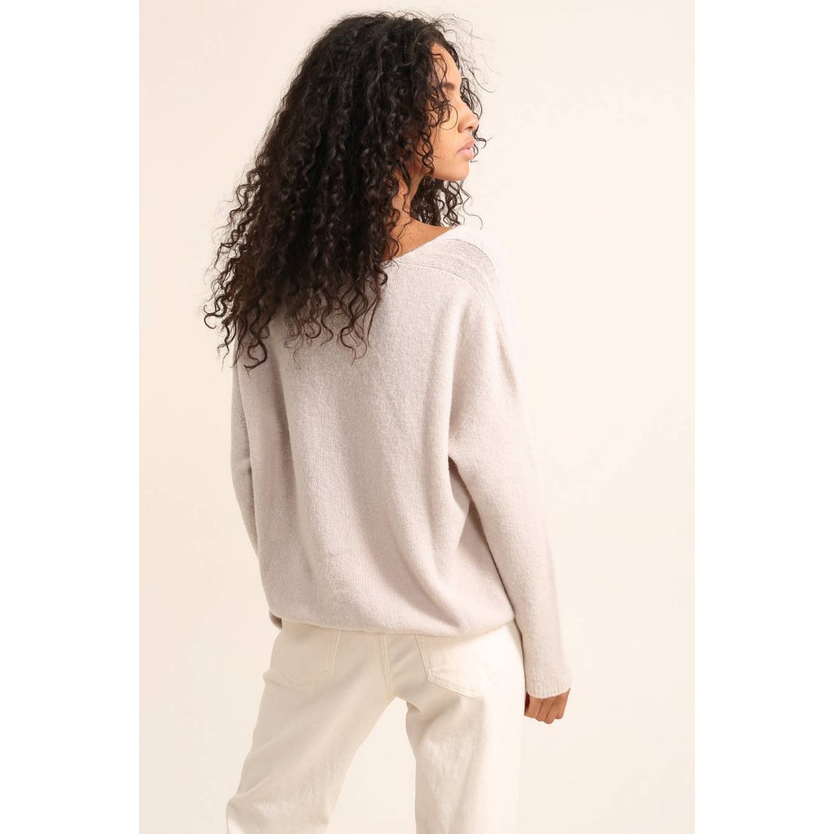 Gilet cardigan col V RÉF. 1026