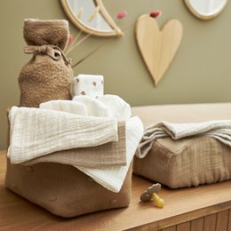 Hydrophilic cloths pre-washed Offwhite/Soft Sand/Taupe 20x17cm - 3-Pack
