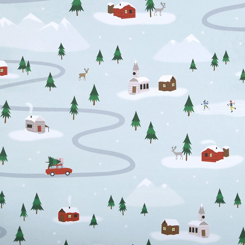 Papier cadeau Noël Chris