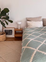 Muslin blanket - gray-white - 2.20 x 2.50 m FAIR