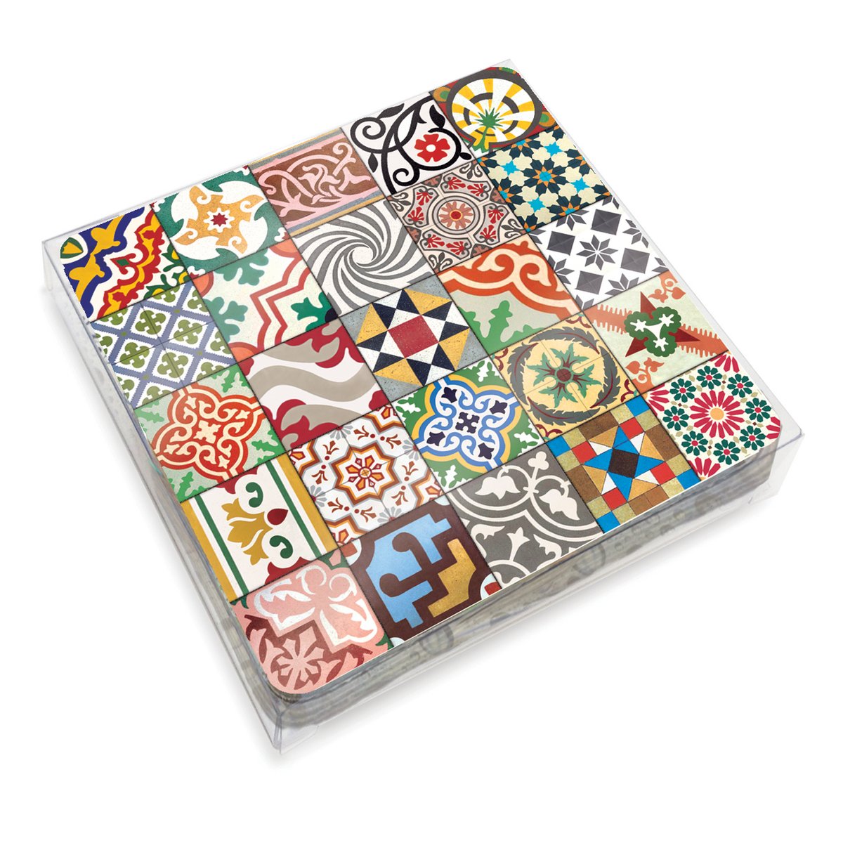 Ensemble de 6 sous-verres tuiles