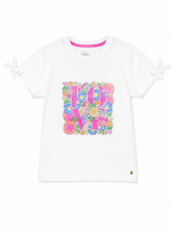 T-shirt da bambina con stampa LOVE "Biancaneve"
