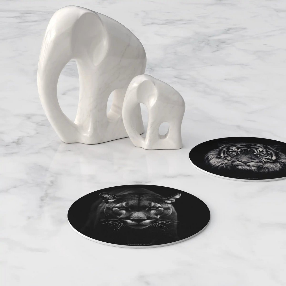 King & Queen Coasters Set