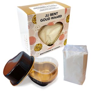 Cupcake-Set – Du bist Gold wert