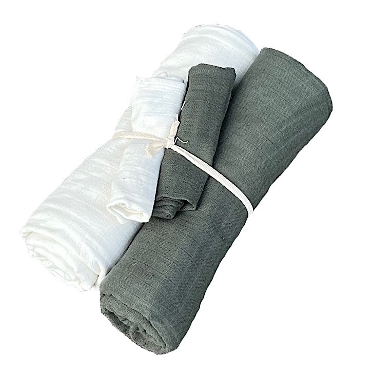 XL set swaddles - GOTS certified