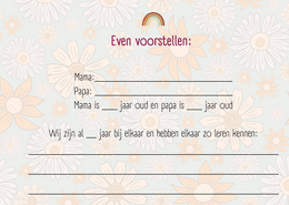Graviditetsbog - Retro blomster