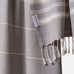 Serviette Ecobain "Nouveau Classique" | Nuage d'orage (Dunkelgrau)