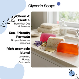 Artisan Bio-Seifenset (3 Stück) – Lavendel, Honig und Hafer